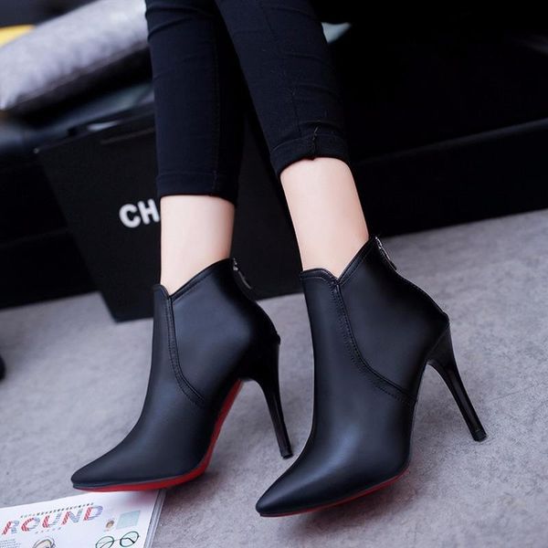 boots women's 2021 winter autumn spring pointed toe cut woman booties thin high heels shoes women big size 40 s8-16, Black
boots women's 2021 winter autumn spring pointed toe cut woman booties thin high heels shoes women big size 40 s8-16, Black