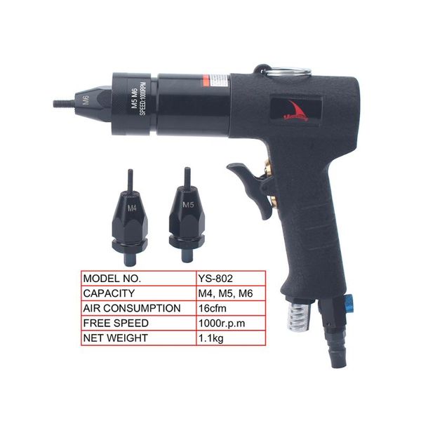 pneumatic tools yousail 802 self-lock rivet nut guns riveters for aluminum and iron nuts m4 m5 m6
pneumatic tools yousail 802 self-lock rivet nut guns riveters for aluminum and iron nuts m4 m5 m6