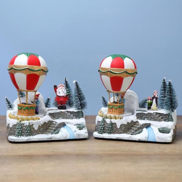 party favor christmas decoration glowing music house gift ornament air home santa claus resin balloon h8u3
party favor christmas decoration glowing music house gift ornament air home santa claus resin balloon h8u3