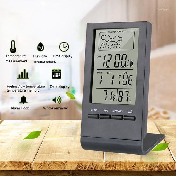 digital lcd indoor hygrometer alarm clock calendar weather station desk temperature humidity meter barometer & table clocks1
digital lcd indoor hygrometer alarm clock calendar weather station desk temperature humidity meter barometer & table clocks1