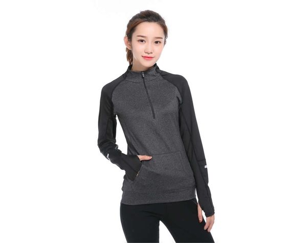 2020 yoga spring and summer coat quick drying sports fitness long sleeve women's running suit, Gray
2020 yoga spring and summer coat quick drying sports fitness long sleeve women's running suit, Gray