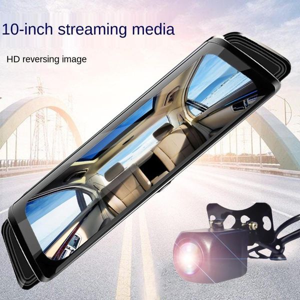 car recorder 10 inch streaming media rearview mirror 1080p high definition night vision dual lens full screen reversing image
car recorder 10 inch streaming media rearview mirror 1080p high definition night vision dual lens full screen reversing image