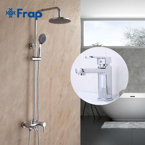 frap modern style bathroom combination shower faucet with basin tap and cold shower head wall mounted chrome f2416 f1073
frap modern style bathroom combination shower faucet with basin tap and cold shower head wall mounted chrome f2416 f1073