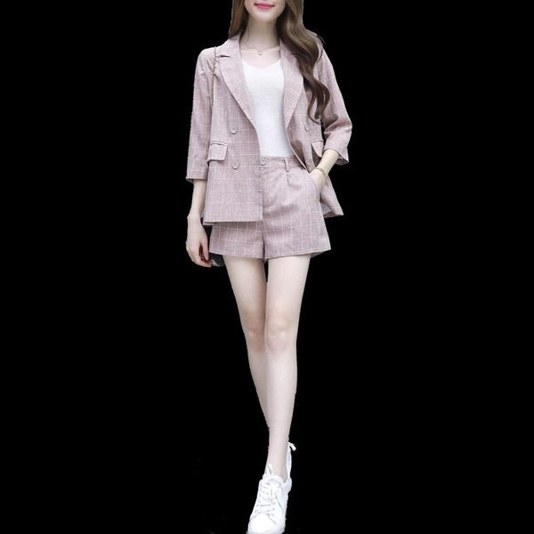 women's tracksuits korea fashion 2021 spring two-piece clothing set sister suit blazer shorts vestidos office women outfit plus size s-, Gray
women's tracksuits korea fashion 2021 spring two-piece clothing set sister suit blazer shorts vestidos office women outfit plus size s-, Gray