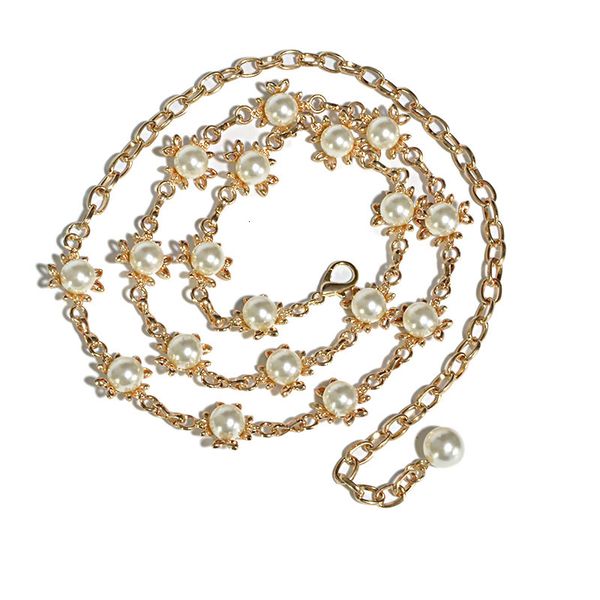 women's new metal waist chain fashion pearl inlaid belly dance chain waist chain belt, Black;brown
women's new metal waist chain fashion pearl inlaid belly dance chain waist chain belt, Black;brown