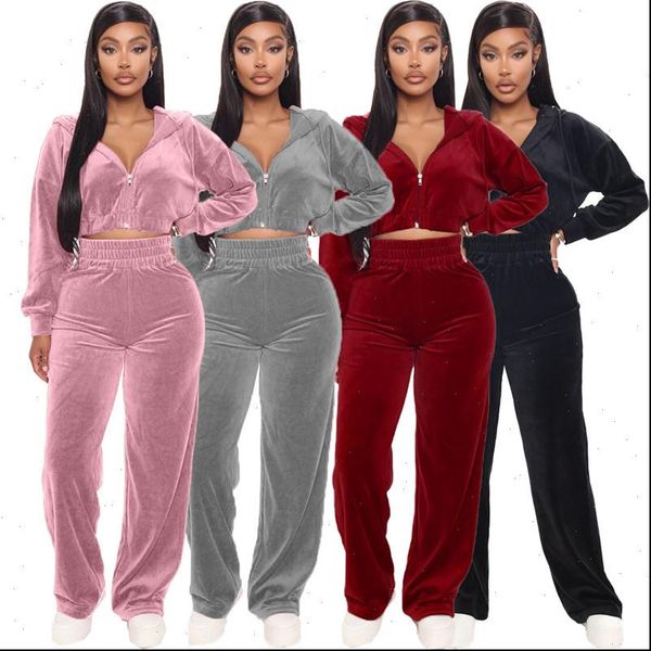 autumn winter velvet womens set zipper hoodies straight pants set tracksuit two piece outfit active sweatsuit, Gray
autumn winter velvet womens set zipper hoodies straight pants set tracksuit two piece outfit active sweatsuit, Gray