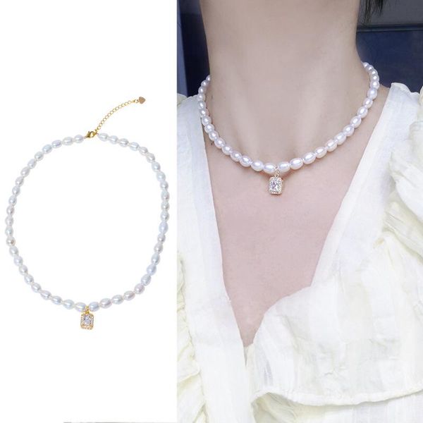 chains gold plated real natural freshwater 6-7mm size pearl necklace fashion charm jewelry anniversary party wedding gift 2pcs/lot, Silver
chains gold plated real natural freshwater 6-7mm size pearl necklace fashion charm jewelry anniversary party wedding gift 2pcs/lot, Silver