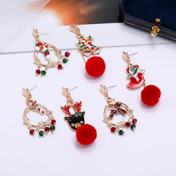 dangle & chandelier cartoon elk garland bell christmas boots candy tassel earrings red hairball asymmetry for women stud ear jewelry xmas pa, Silver
dangle & chandelier cartoon elk garland bell christmas boots candy tassel earrings red hairball asymmetry for women stud ear jewelry xmas pa, Silver
