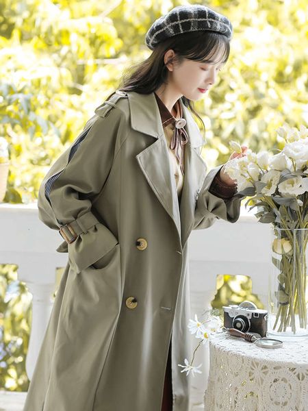 french windbreaker overcoat women's spring clothing new fashion in 2021, Black
french windbreaker overcoat women's spring clothing new fashion in 2021, Black