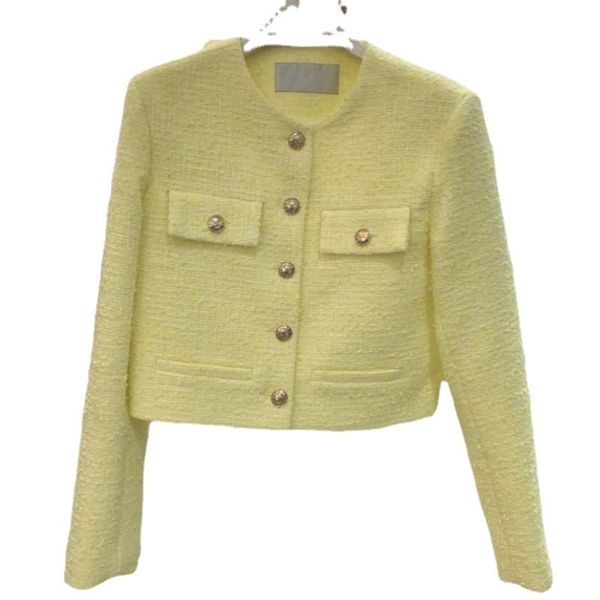 women's jackets 2021 autumn design korean fashion o-neck long sleeve tweed woolen ol short coat casacos jacket, Black;brown
women's jackets 2021 autumn design korean fashion o-neck long sleeve tweed woolen ol short coat casacos jacket, Black;brown