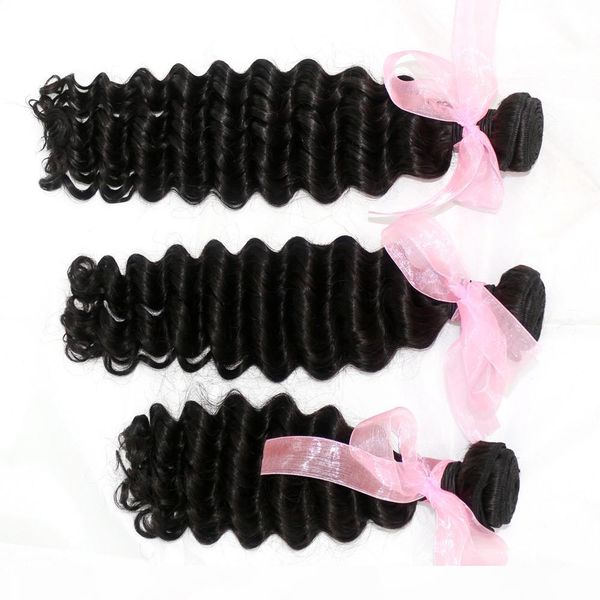 deep wave brazilian hair 4bundles lot natural color peruvian malaysian mongolian indian hair weave unprocessed cuticle human hair extension, Black
deep wave brazilian hair 4bundles lot natural color peruvian malaysian mongolian indian hair weave unprocessed cuticle human hair extension, Black