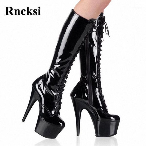 boots rncksi women lace up pole dance fashion shoes night club party quee wedding dress 15cm heels high knee1, Black
boots rncksi women lace up pole dance fashion shoes night club party quee wedding dress 15cm heels high knee1, Black