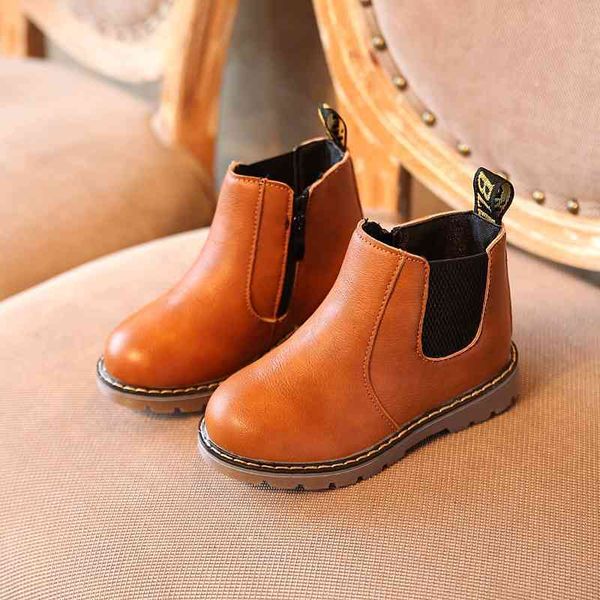 2021 autumn winter shoes short boys' leather boots girls' middle and large children's single boots fashion small, Black
2021 autumn winter shoes short boys' leather boots girls' middle and large children's single boots fashion small, Black