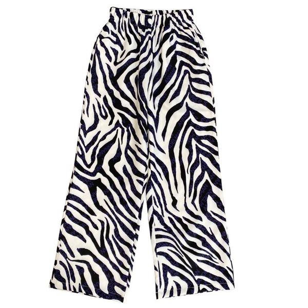 women's pants & capris 2021 autumn arrivals high waist elastic zebra striped long wide leg streetwear women 630, Black;white
women's pants & capris 2021 autumn arrivals high waist elastic zebra striped long wide leg streetwear women 630, Black;white
