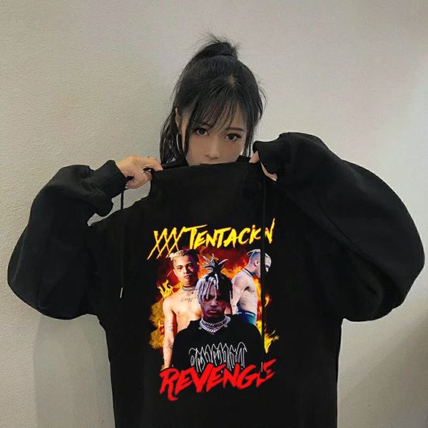 women hoodie xxxtentacion sweatshirt harajuku punk hip hop streetwear print pullovers dropshipping long sleeve coat goth clothes, Black
women hoodie xxxtentacion sweatshirt harajuku punk hip hop streetwear print pullovers dropshipping long sleeve coat goth clothes, Black