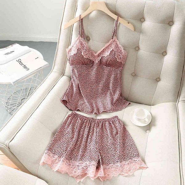 women's sleepwear leopard pajamas set faux silk women lace summer sling and shorts satin lady pyjamas homewear 2c0l, Black;red
women's sleepwear leopard pajamas set faux silk women lace summer sling and shorts satin lady pyjamas homewear 2c0l, Black;red