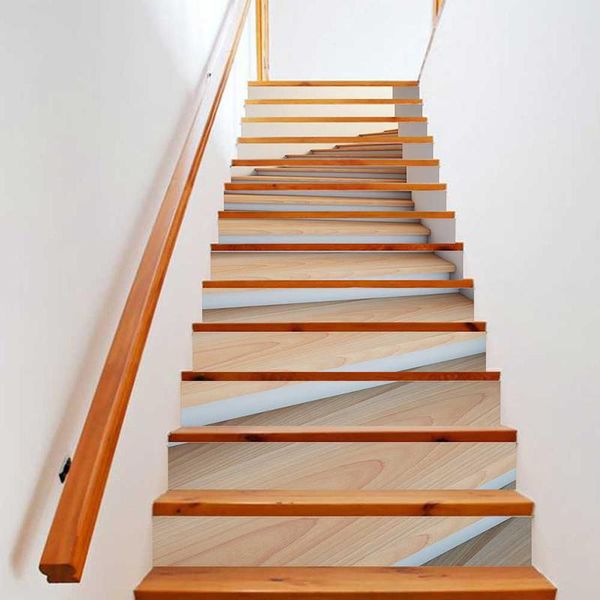 wall stickers pvc wallpaper wood grain stairs simple 13 pieces of diy stair stickers, step
wall stickers pvc wallpaper wood grain stairs simple 13 pieces of diy stair stickers, step