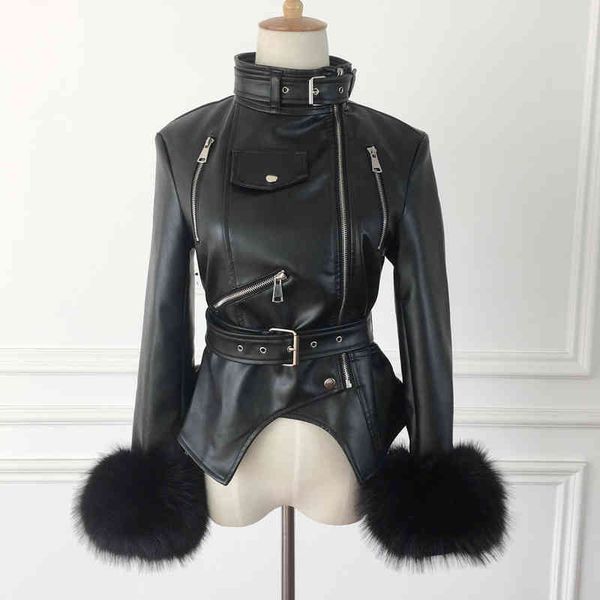 women's leather & faux pu leather jacket women winter black padded warm punk outerwear fashion motorcycle female coat fur sleeves windb
women's leather & faux pu leather jacket women winter black padded warm punk outerwear fashion motorcycle female coat fur sleeves windb