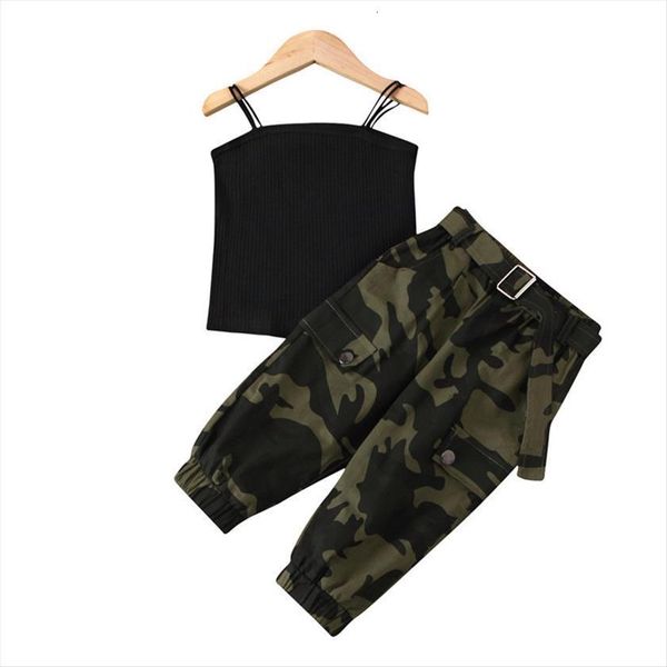 2 7years fashion toddler kids girls outfits summer children sleeveless vest camouflage print pocekt long pants clothes sets, White
2 7years fashion toddler kids girls outfits summer children sleeveless vest camouflage print pocekt long pants clothes sets, White
