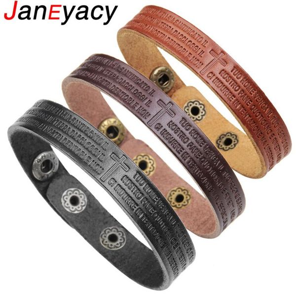 link, chain janeyacy 2021 fashion leather bracelet men's pulsera vintage women brand pulseira masculina, Black
link, chain janeyacy 2021 fashion leather bracelet men's pulsera vintage women brand pulseira masculina, Black