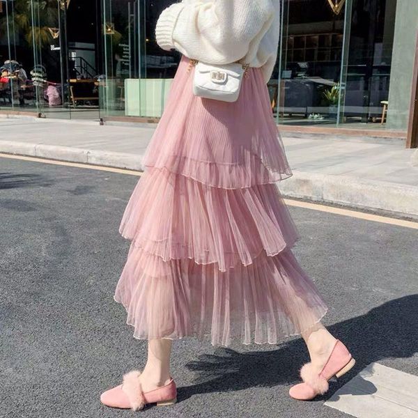 skirts 2021summer sweet cake layered long mesh princess high waist ruffled vintage tiered tulle pleated ins, Black
skirts 2021summer sweet cake layered long mesh princess high waist ruffled vintage tiered tulle pleated ins, Black