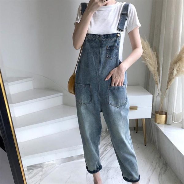 women's jeans fashion loose pocket women long pants autumn bib overalls shoulder strap jumpsuit denim, Blue
women's jeans fashion loose pocket women long pants autumn bib overalls shoulder strap jumpsuit denim, Blue