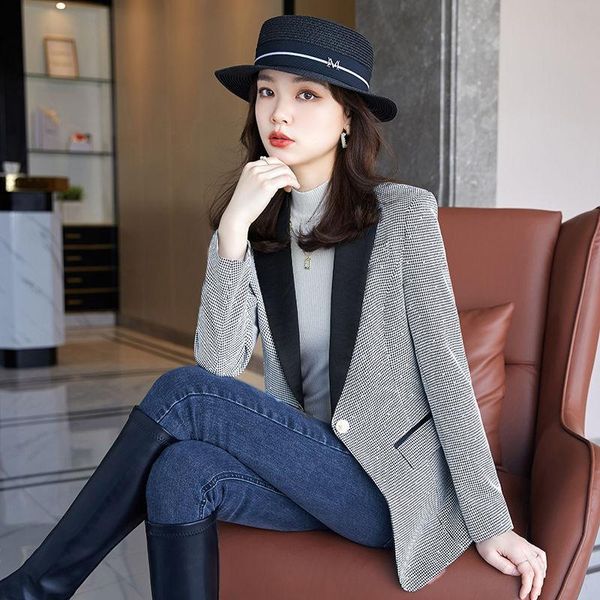 women's suits & blazers women elegant houndstooth suit jacket 2021 spring autumn fashion high-end flashing diamond shiny blazer office, White;black
women's suits & blazers women elegant houndstooth suit jacket 2021 spring autumn fashion high-end flashing diamond shiny blazer office, White;black