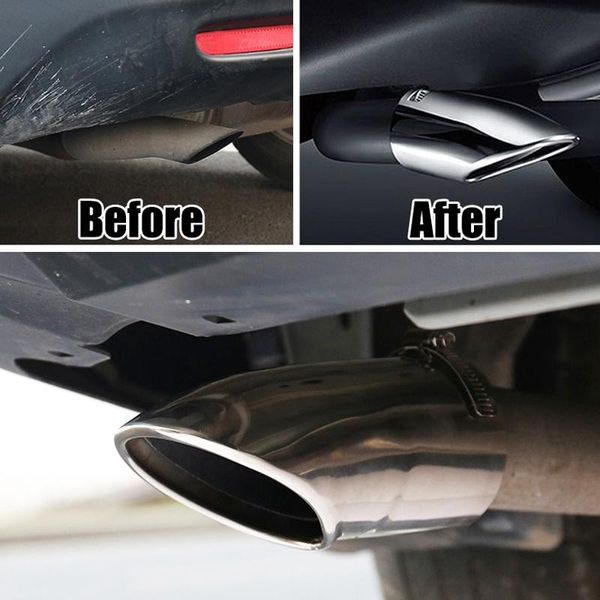 chrome exhaust muffler tip tail pipe trim cover car styling accessories for rogue x-trail t32 2014-2021
chrome exhaust muffler tip tail pipe trim cover car styling accessories for rogue x-trail t32 2014-2021