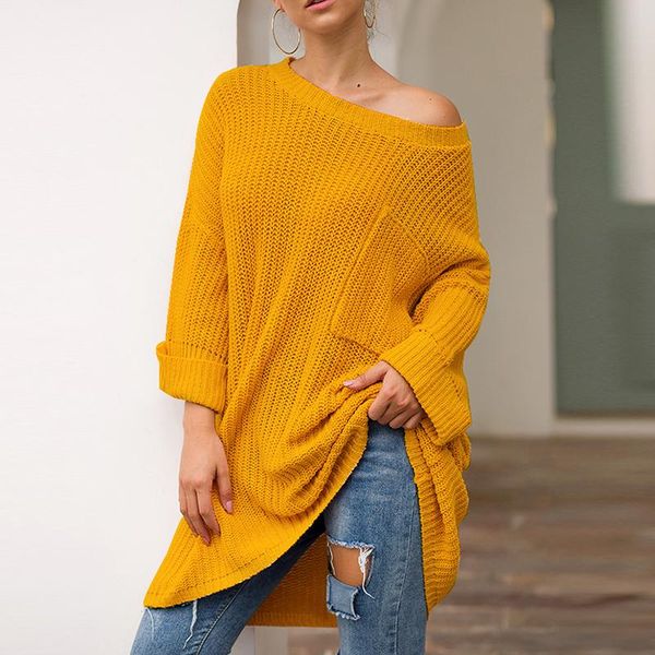 women's sweaters 2021 knitted woolen loose sweater women autumn winter round neck long warm female plus size fashion casual pullover, White;black
women's sweaters 2021 knitted woolen loose sweater women autumn winter round neck long warm female plus size fashion casual pullover, White;black