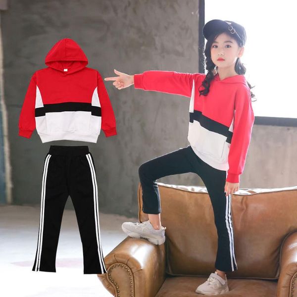 clothing sets autumn long sleeve size for 4 5 6 7 8 9 10 11 12 14 years old children set cute red sports suit girls clothes, White 
clothing sets autumn long sleeve size for 4 5 6 7 8 9 10 11 12 14 years old children set cute red sports suit girls clothes, White