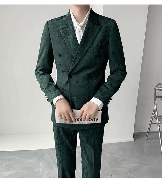 men's suits & blazers 2021 autumn and summer suit emcee dress embroidered double-breasted dinner 3 colors available, White;black
men's suits & blazers 2021 autumn and summer suit emcee dress embroidered double-breasted dinner 3 colors available, White;black