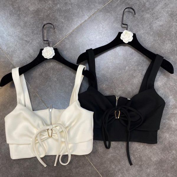 spring arrivals solid color bow lace decoration sling vest mz667 women's tanks & camis, White
spring arrivals solid color bow lace decoration sling vest mz667 women's tanks & camis, White