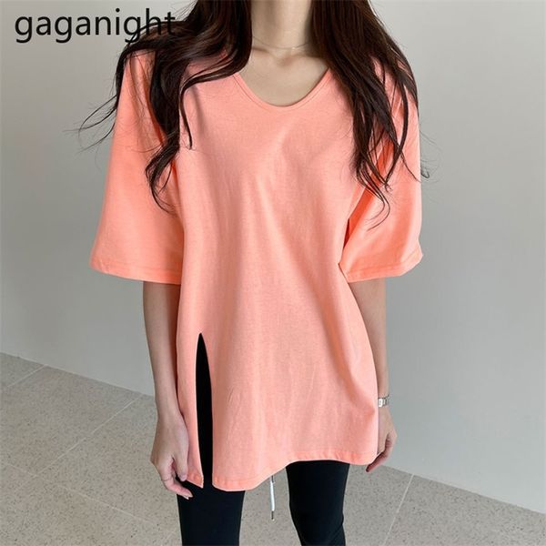 korean style women t shirt short sleeve o-neck female tee solid candy color casual loose summer tshirt 210601, White
korean style women t shirt short sleeve o-neck female tee solid candy color casual loose summer tshirt 210601, White