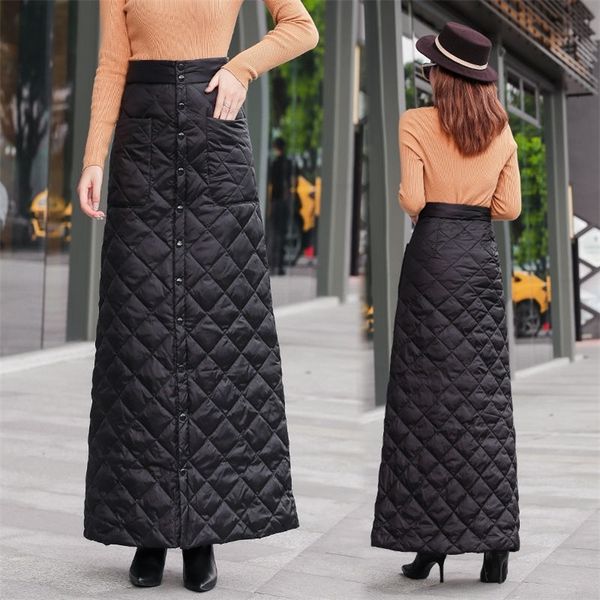 women winter thick black plaid down cotton skirts new one step package hip button fashion large size 4xl length skirt streetwear 210315
women winter thick black plaid down cotton skirts new one step package hip button fashion large size 4xl length skirt streetwear 210315