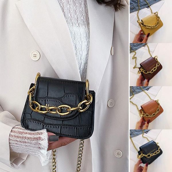 women fashion alligator chain shoulder bag leather handbags simple solid color crossbody bag
women fashion alligator chain shoulder bag leather handbags simple solid color crossbody bag