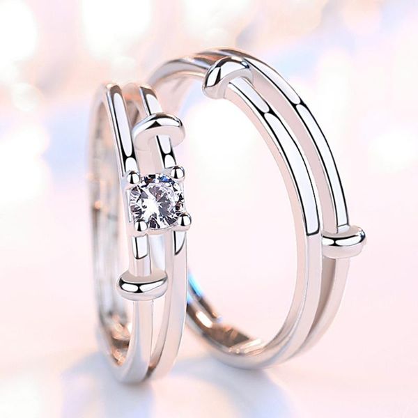 wedding rings fashion brand adjustable ring for men women couple engagement jewelry round simple wh-5, Slivery;golden
wedding rings fashion brand adjustable ring for men women couple engagement jewelry round simple wh-5, Slivery;golden