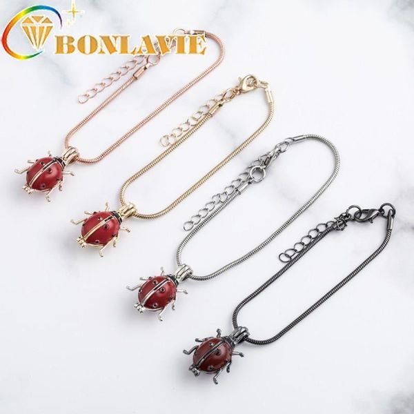 charm bracelets lovely women's insect bracelet perfume essential oil diffuser pendant female girls jewelry, Golden;silver
charm bracelets lovely women's insect bracelet perfume essential oil diffuser pendant female girls jewelry, Golden;silver