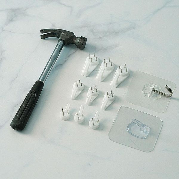hooks & rails punch-non-marking screw stickers wall picture hook invisible traceless hardwall drywall hanging kit
hooks & rails punch-non-marking screw stickers wall picture hook invisible traceless hardwall drywall hanging kit