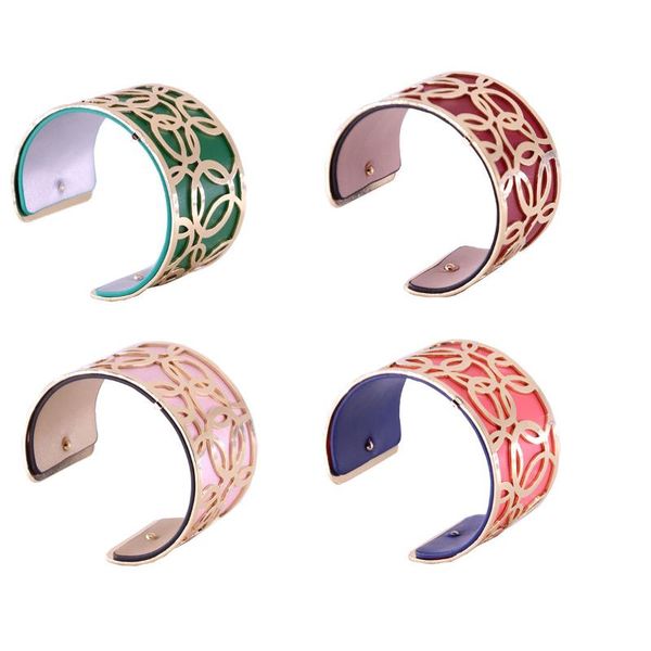 bangle bracelet bangles for women with gold color flower shaped reversible leather cuff gros femme bigoux, Black
bangle bracelet bangles for women with gold color flower shaped reversible leather cuff gros femme bigoux, Black