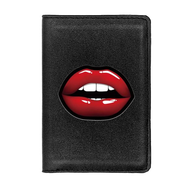 card holders classic fashion luxury red lips printing leather passport cover holder case april fool's day gift, Brown;gray
card holders classic fashion luxury red lips printing leather passport cover holder case april fool's day gift, Brown;gray