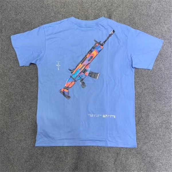 women's t-shirt ss travis scott astronomical gun scar printed t-shirt men women summer style couples cotton tees tcvr, White
women's t-shirt ss travis scott astronomical gun scar printed t-shirt men women summer style couples cotton tees tcvr, White