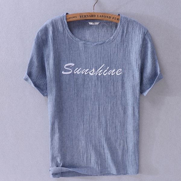 2021 new summer brand t shirt men short sleeve linen and cotton blue t-shirt mens fashion casual round neck tshirt male camisa w62r, White;black
2021 new summer brand t shirt men short sleeve linen and cotton blue t-shirt mens fashion casual round neck tshirt male camisa w62r, White;black