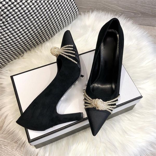 dress shoes spring high heels pumps women pointed toe black ladies with pearl sweet luxury designer 2021 zapatillas mujer
dress shoes spring high heels pumps women pointed toe black ladies with pearl sweet luxury designer 2021 zapatillas mujer
