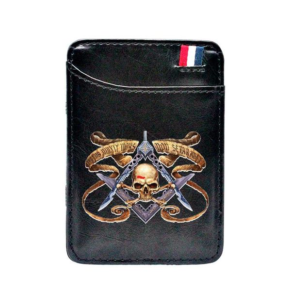 card holders vintage masonic skull digital printing pu leather magic wallets men women purse cool short mini money clip, Brown;gray
card holders vintage masonic skull digital printing pu leather magic wallets men women purse cool short mini money clip, Brown;gray