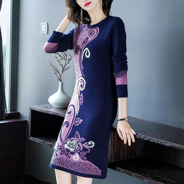 casual dresses 2021 autumn winter women print knitting sweater dress elegant bodycon vestidos, Black;gray
casual dresses 2021 autumn winter women print knitting sweater dress elegant bodycon vestidos, Black;gray