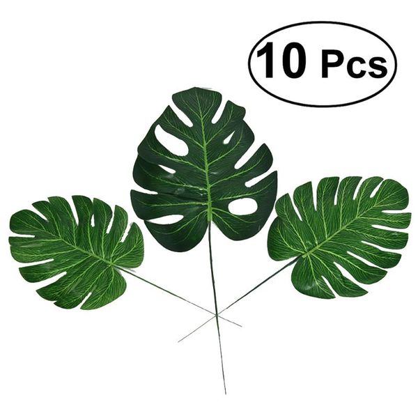 decorative flowers & wreaths 10 artificial plants tropical monstera palm leaves simulation leaf for hawaiian theme party decor home garden f
decorative flowers & wreaths 10 artificial plants tropical monstera palm leaves simulation leaf for hawaiian theme party decor home garden f