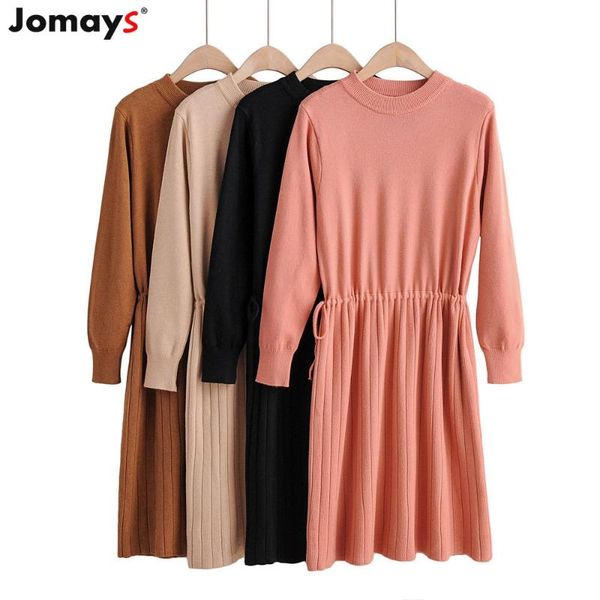 casual dresses elegant solid kintted dress o neck adjustable drawstring waist autumn winter sweater basic femme vestidos vadim, Black;gray
casual dresses elegant solid kintted dress o neck adjustable drawstring waist autumn winter sweater basic femme vestidos vadim, Black;gray