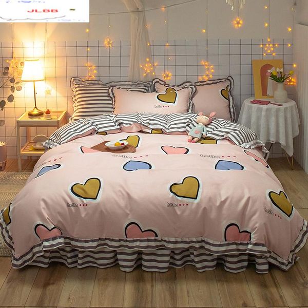new korean bedclothes luxury pink duvet cover romantic lace girls princess quilts cover full single lovers bedding sets
new korean bedclothes luxury pink duvet cover romantic lace girls princess quilts cover full single lovers bedding sets