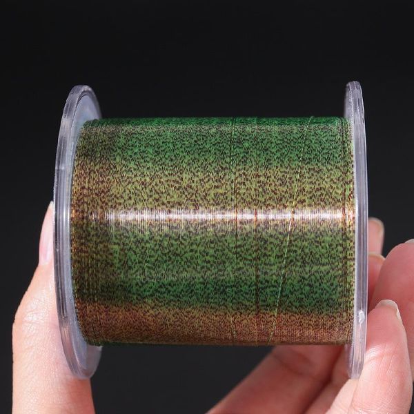 braid line 500m invisible spoted super strong carp fishing monofilament speckle fluorocarbon coated pesca