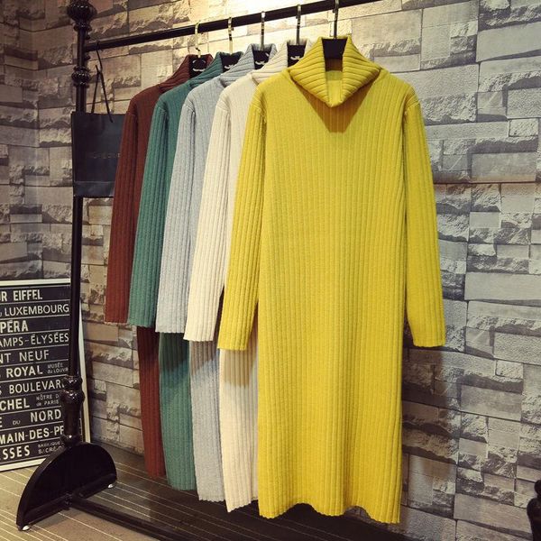 casual dresses 2021 dress women long sleeve high-neck elastic midi winter fashion elegant chic lady robe femme knit sweater, Black;gray
casual dresses 2021 dress women long sleeve high-neck elastic midi winter fashion elegant chic lady robe femme knit sweater, Black;gray